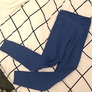 Bright blue aerie crossover leggings (small)